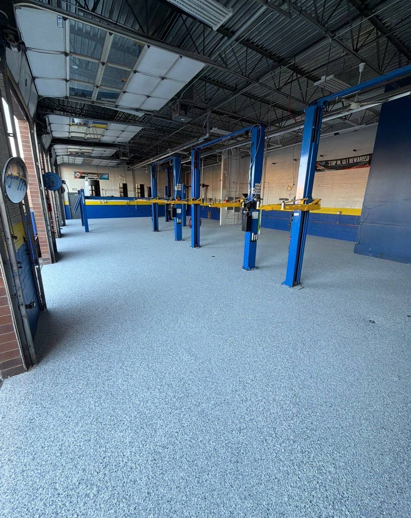 Commercial auto shop epoxy floor Keizer OR