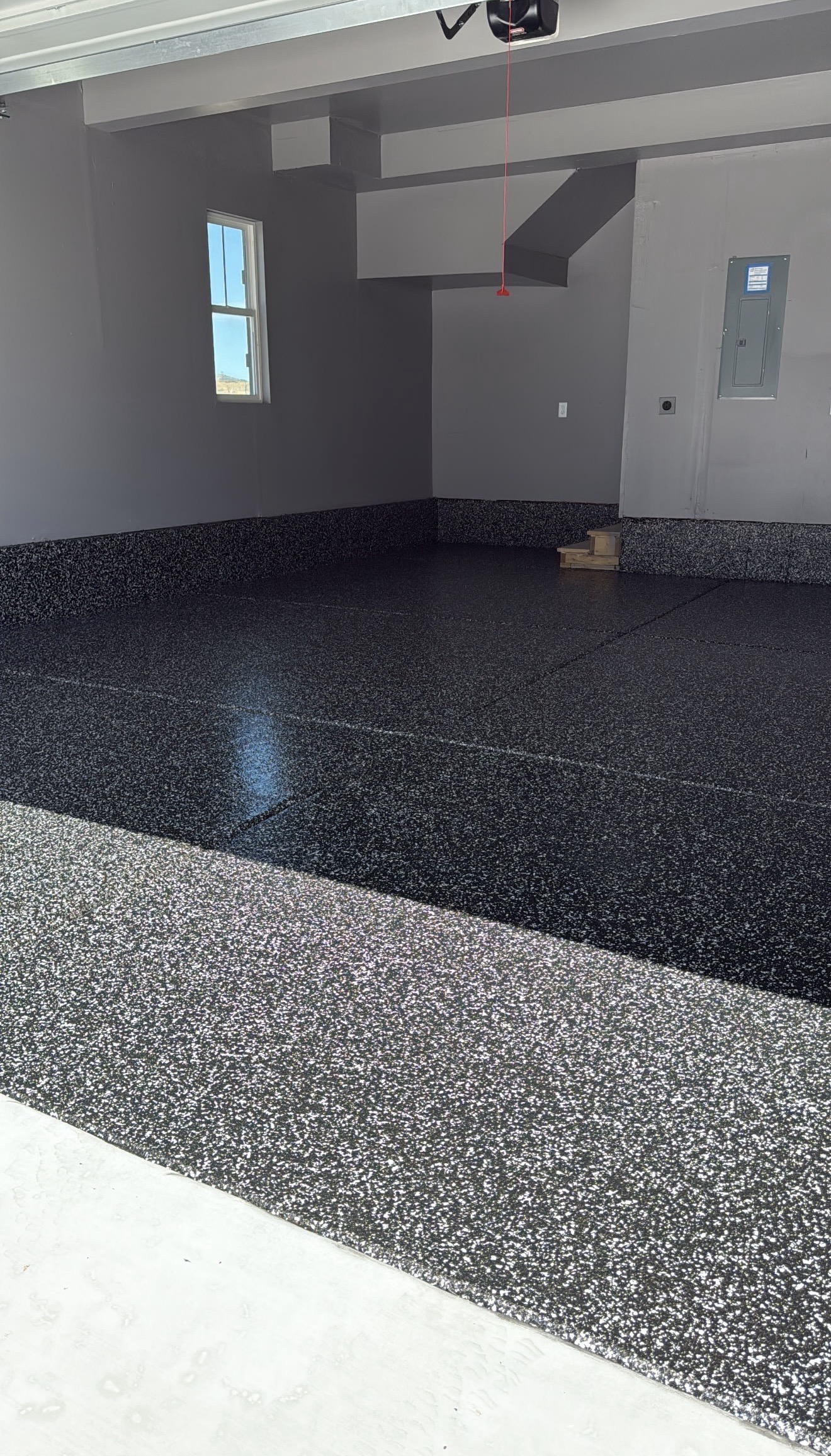 Flake epoxy garage floor Keizer OR