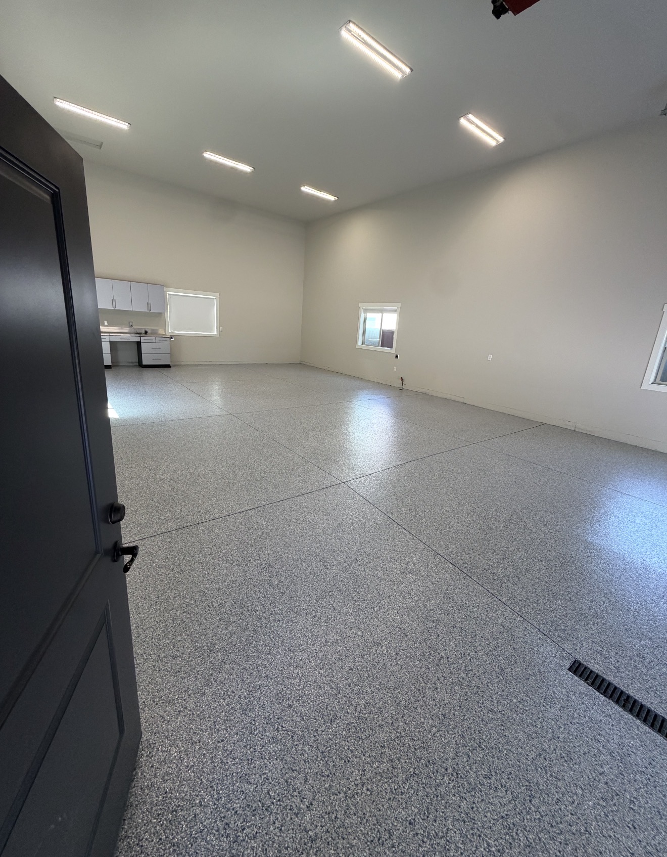 Flake epoxy garage floor coating Salem Oregon