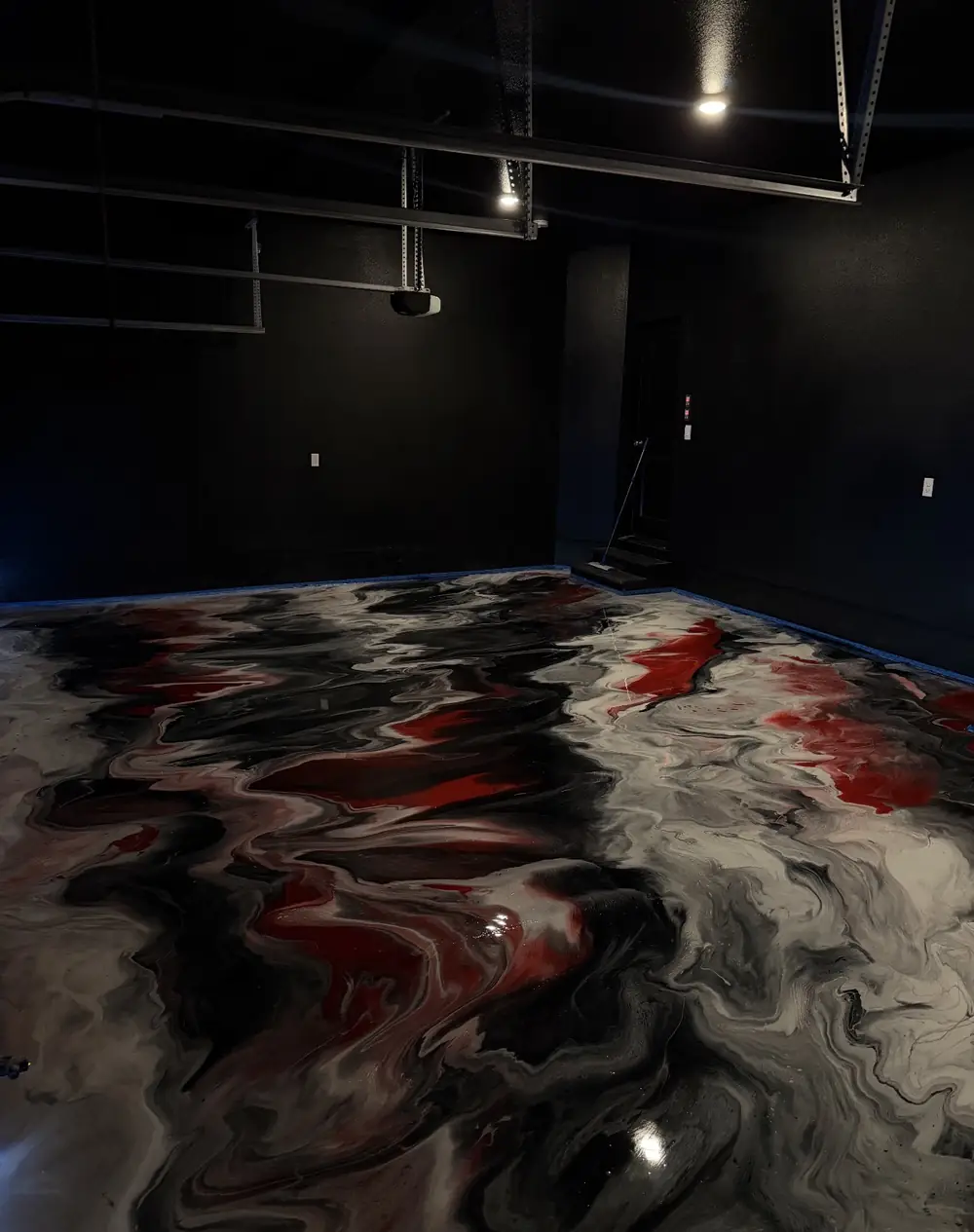 Metallic epoxy floor Keizer Oregon