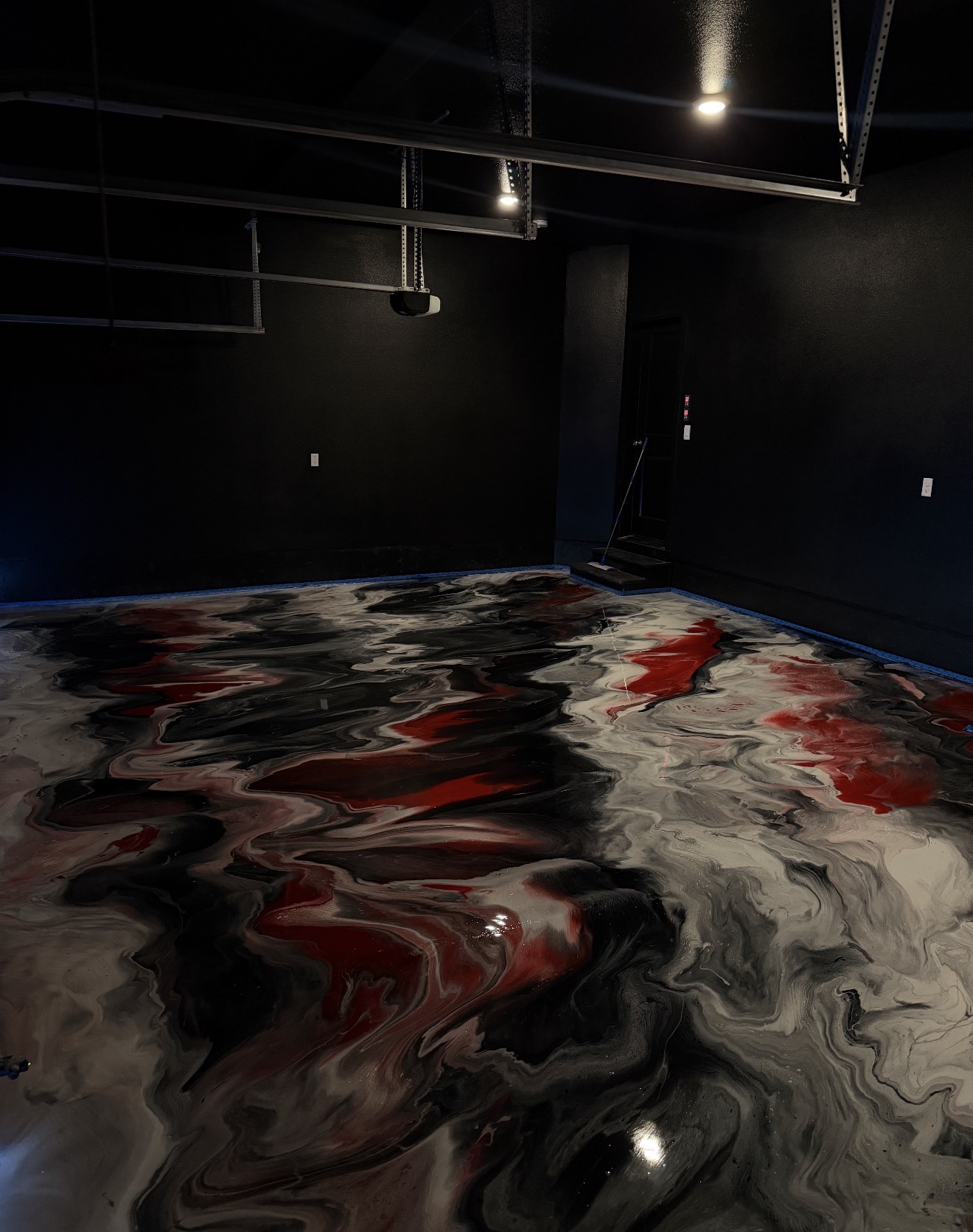 Metallic epoxy interior floor Salem Oregon