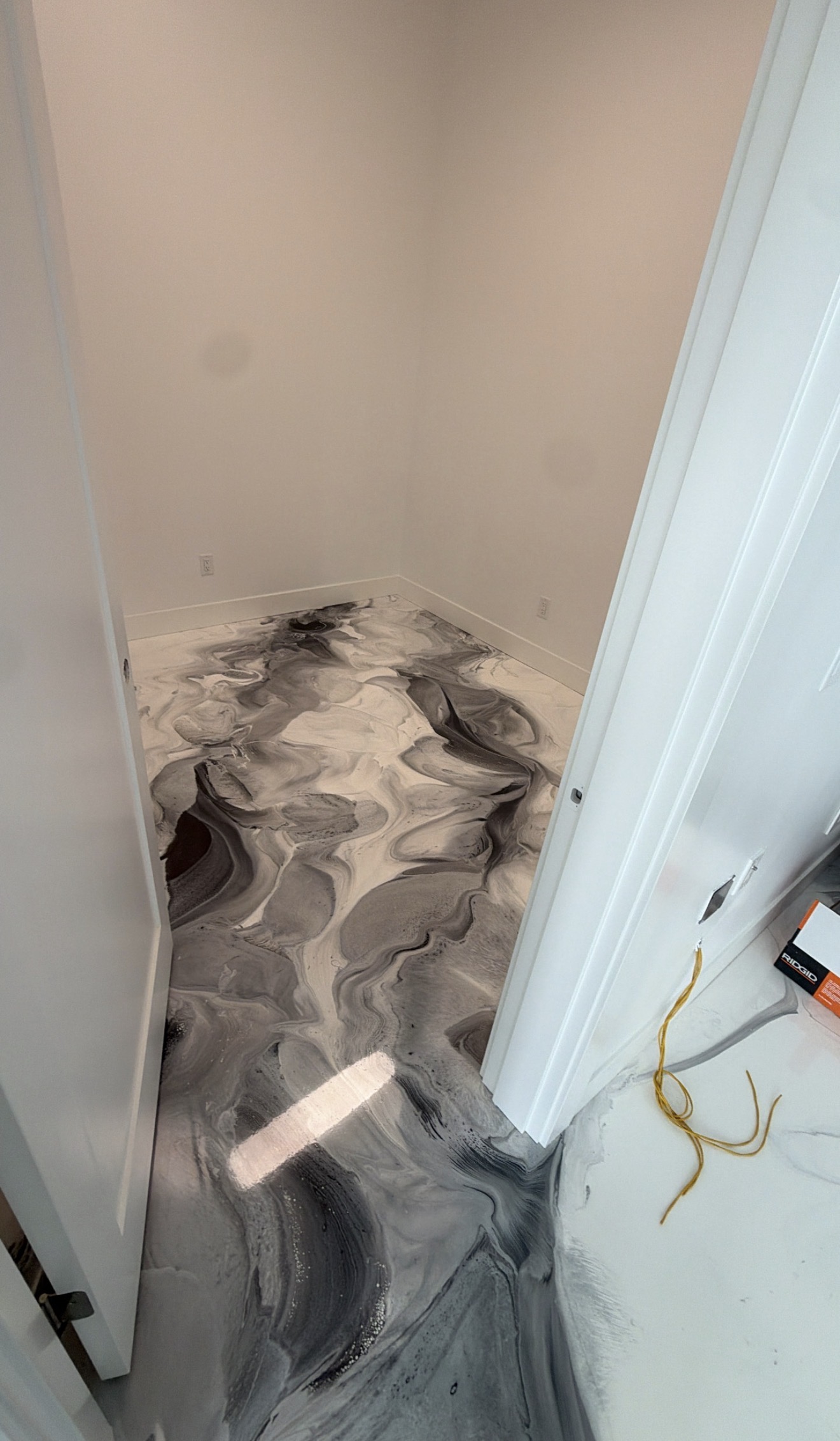 Metallic epoxy flooring Salem Oregon interior